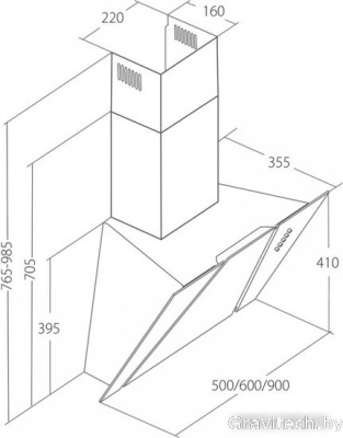 Кухонная вытяжка Akpo Cetias Eco 60 WK-4 (белый)