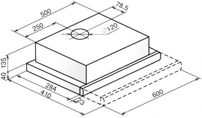 Кухонная вытяжка Faber Flox Glass BK A60 [110.0436.364]