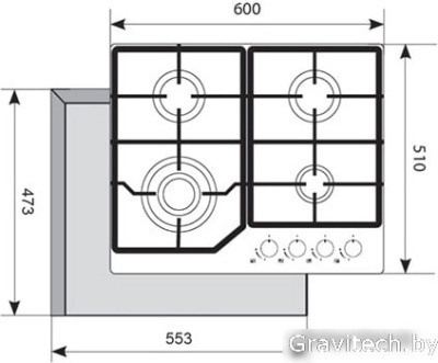 Варочная панель Akpo PGA 604 LXC