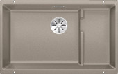 Кухонная мойка Blanco Subline 700-U Level (серый беж, корзинчатый вентиль)