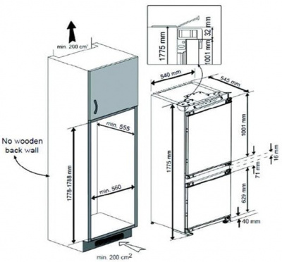 Холодильник TEKA TKI4 325 DD