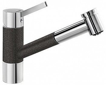 Смеситель Blanco Tivo-S Silgranit (хром/антрацит) [517610]