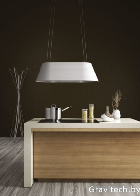 Кухонная вытяжка Falmec Materia Circle-Tech Island 100 600 м3/ч (белый)