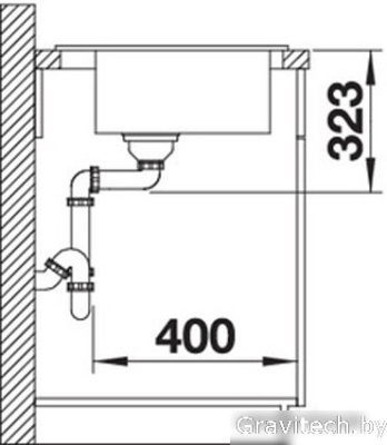 Кухонная мойка Blanco Palona 6 (черный) 524738 Кухонная мойка Blanco Palona 6 (черный) 524738
