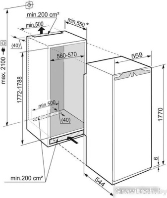 Однокамерный холодильник Liebherr IK 3520