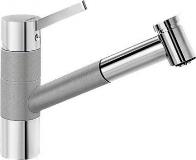 Смеситель Blanco Tivo-S Silgranit (хром/алюметаллик) [517611]