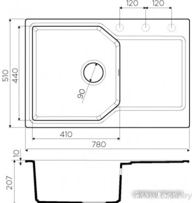 Кухонная мойка Omoikiri Yonaka 78 DC