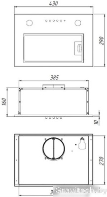 Кухонная вытяжка Akpo Micra Twin 50 WK-7 (серый)