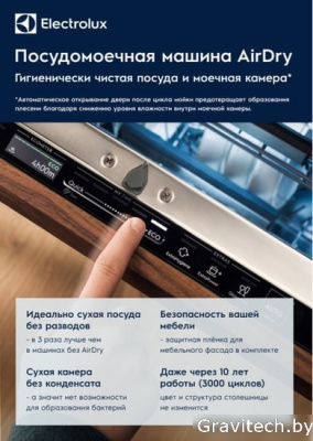 Отдельностоящая посудомоечная машина Electrolux SMM43201SW