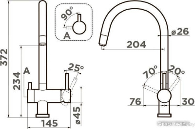 Смеситель Omoikiri Yamada-P-SA (бежевый)