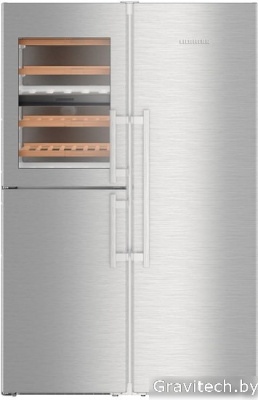 Комбинация side by side Liebherr SBSes 8496 PremiumPlus