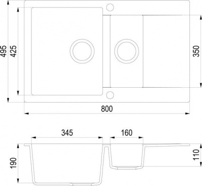 Кухонная мойка TEKA Clivo 60 B-TQ Алюминий [40148021]