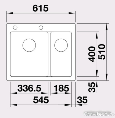 Кухонная мойка Blanco Pleon 6 Split (серый беж) [521696]