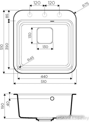 Кухонная мойка Omoikiri Tasogare 51-CA