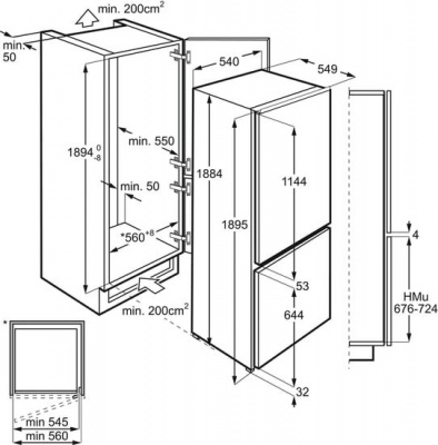 Холодильник Electrolux Flex RNS6TE19S