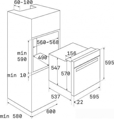Электрический духовой шкаф TEKA HRB 6300 VNB Brass