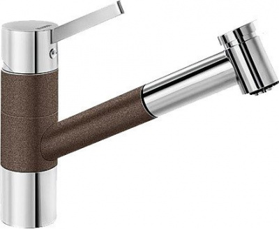 Смеситель Blanco Tivo-S Silgranit (хром/алюметаллик) [517611]