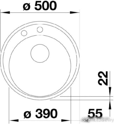 Кухонная мойка Blanco Riona 45 (кофе) [521401]