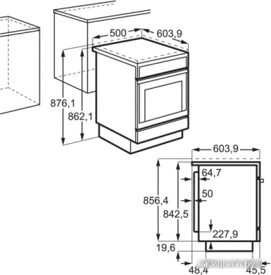 Кухонная плита Electrolux RKG500001X