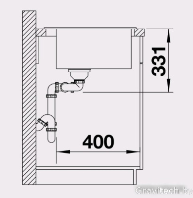 Кухонная мойка Blanco Pleon 6 Split (серый беж) [521696]