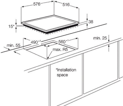 Варочная панель Electrolux EHF6342XOK