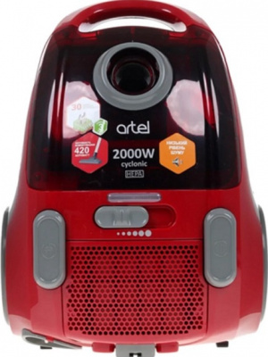 Контейнерный и мешковой пылесос Artel VCU 0120 Red с турбощеткой
