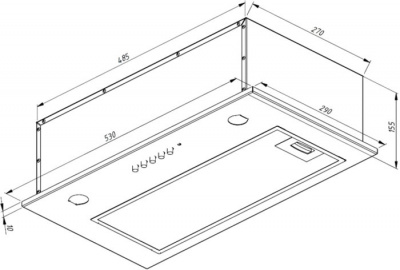 Кухонная вытяжка Akpo Micra Twin 60 WK-7 (белый)