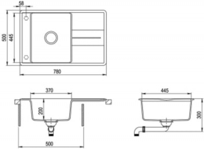 Кухонная мойка TEKA Estela 50 B-TQ (белый)