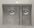 Кухонная мойка Blanco Pleon 6 Split (бетон) 525308