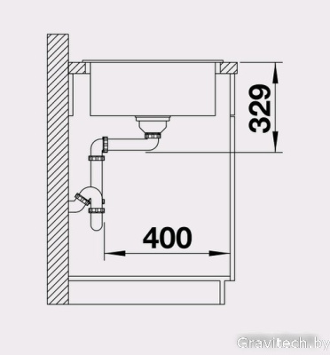 Кухонная мойка Blanco Legra 45 S (кофе) [522206]