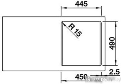 Кухонная мойка Blanco Naya 45 526572 (черный)