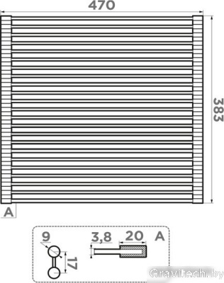 Решетка на кухонную мойку Omoikiri Roll-03 IN 4997005