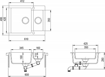 Кухонная мойка TEKA Clivo 60 S-TQ (топаз) [40148032]
