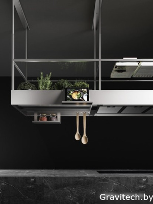 Кухонная вытяжка Falmec Spazio Circle-Tech Island 180 600 м3/ч (нержавеющая сталь)