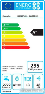 Встраиваемая посудомоечная машина Electrolux EMS27100L