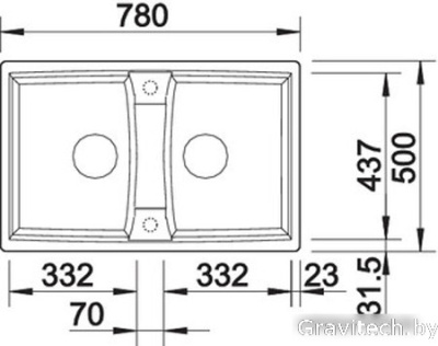 Кухонная мойка Blanco Lexa 8 (серый беж) 524967
