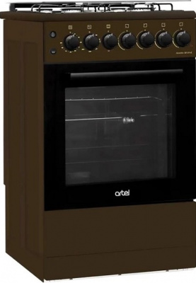 Комбинированная плита ARTEL Apetito 50 01-E с ГК, коричневый