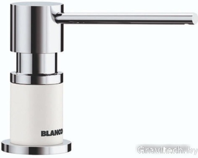 Дозатор для жидкого мыла Blanco Lato (хром/белый)