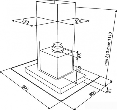 Кухонная вытяжка TEKA DG3 Isla 980 [40485140]