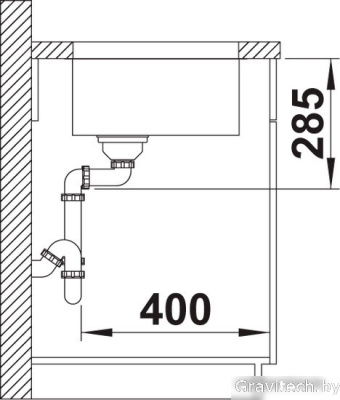 Кухонная мойка Blanco Solis 400-U 526117 (полированная)
