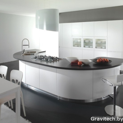 Кухонная вытяжка Falmec Spring E-ion Island 80 600 м3/ч (белый)